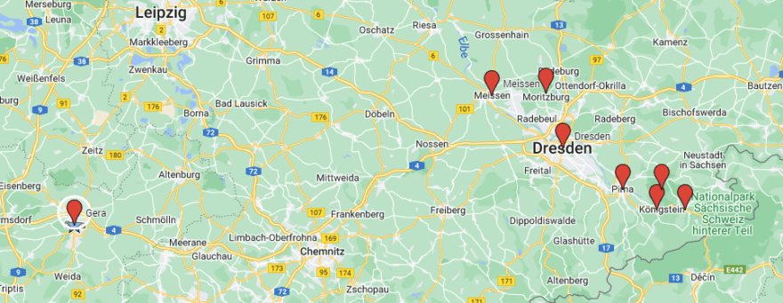 Carte Saxe